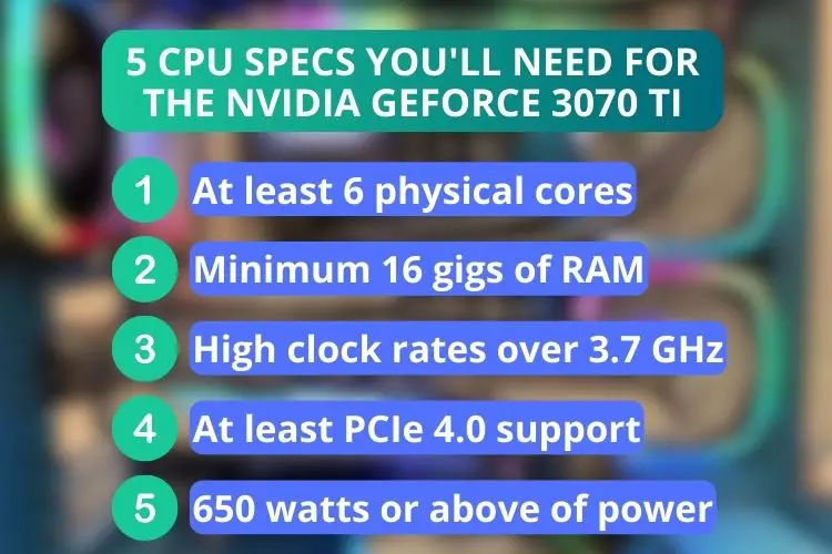 CPU Horsepower to Match Your RTX 3070 Ti