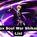 Roblox Soul War Shikai Tier List