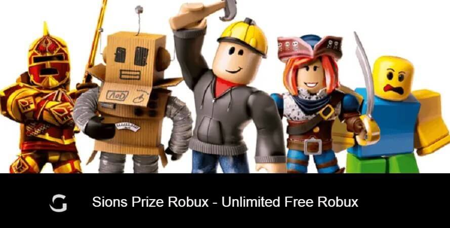 Sions Prize Robux (November 2023) Unlimited Free Robux