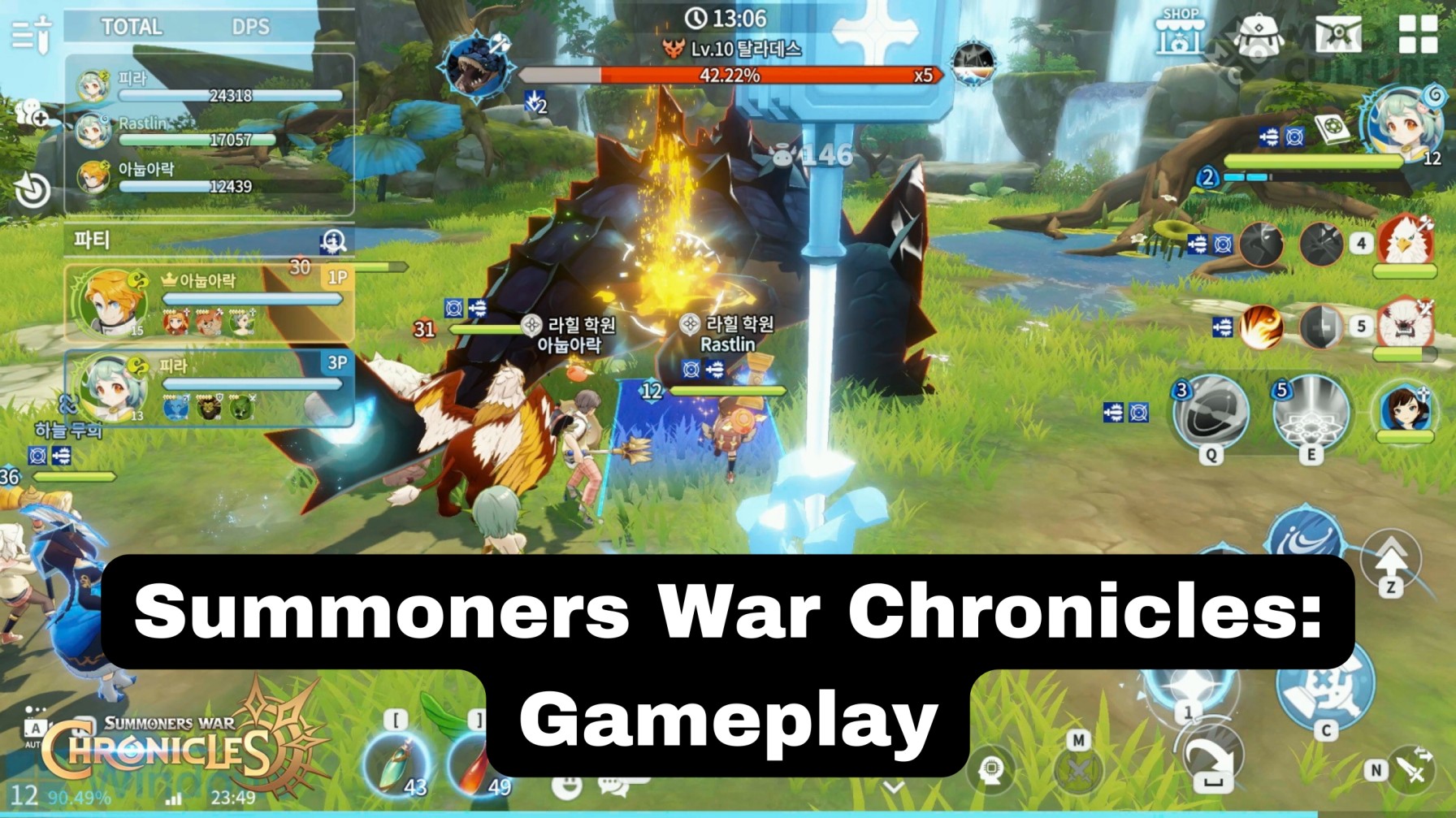 Summoners War Chronicles Gameplay